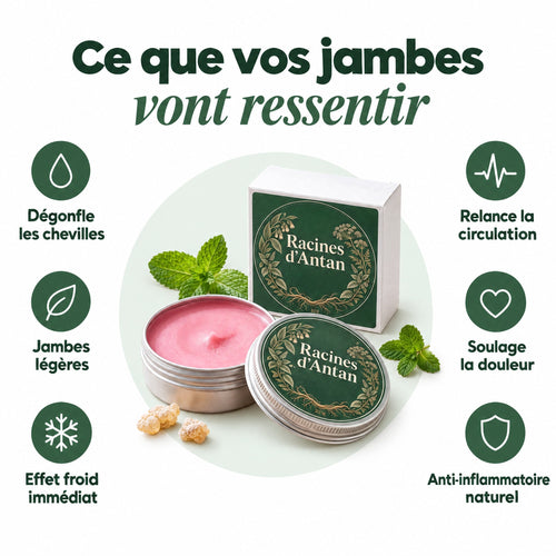 Les bienfaits du baume Racines d'Antan pour les jambes