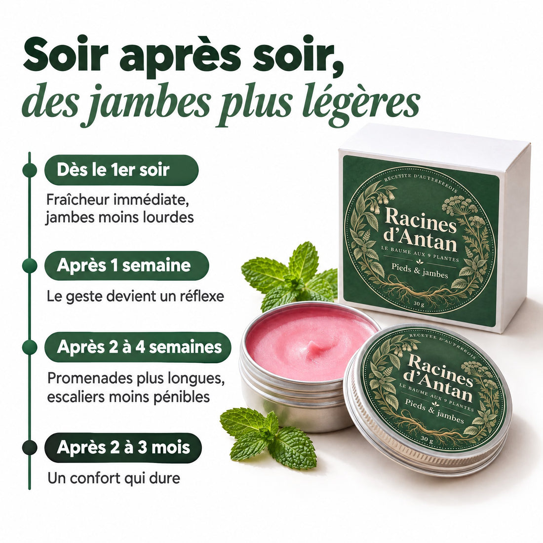 Soir après soir, des jambes plus légères